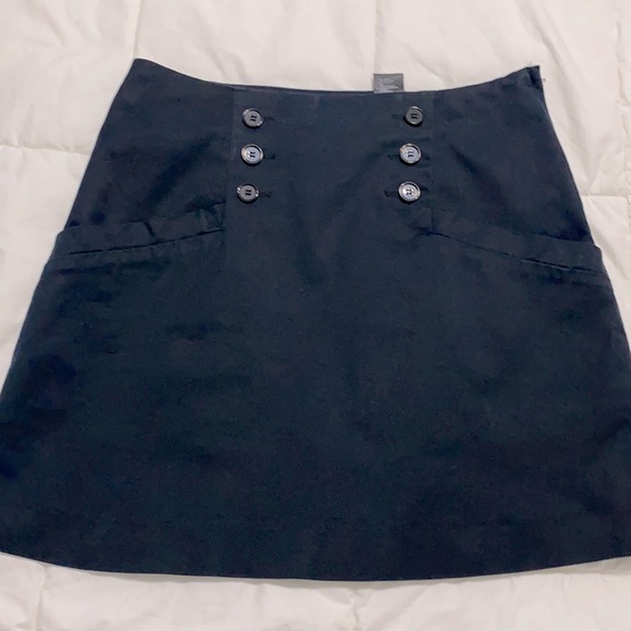 Navy cotton skirt - Picture 2 of 8
